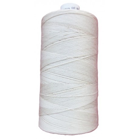 Cotton sewing thread 12x3 color 0000-natural/1000 m