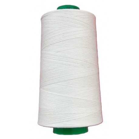 Cotton sewing thread 12x3 color 0000-natural/5000 m