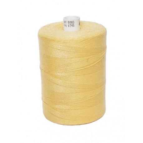 Spun polyester threads Talia 30/1000 m, color 8003 - light yellow/1pc.
