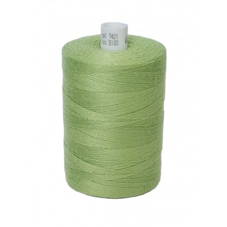 Spun polyester threads Talia 30/1000 m, color 7421 - light green/1pc.