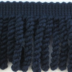 Acryl Fringes "Elastic-55" navy color/1 m
