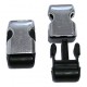 Plastic Metallized Buckle 20 mm black-silver/1 pc.
