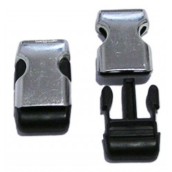 Užsegimas plastikinis metalizuotas 20 mm/1 vnt.