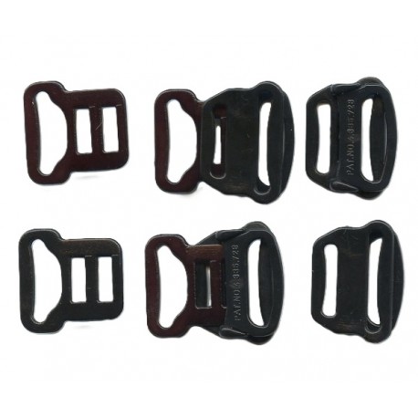 Plastic Bra Buckle 14 mm art.GRZP14RZ/14mm/black1 pc.
