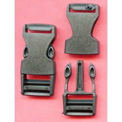Plastic Buckle 15 mm art.15BIS black/1 pc.