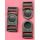 Rotary double Adjustable Plastic Buckle 20 mm black/1 pc.