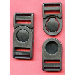 Užsegimas plastikinis pasukamas SB08/20 mm juodas/1 vnt.
