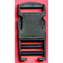 Plastic Single Adjustable Buckle 30 mm 30BIS black/1 pc.