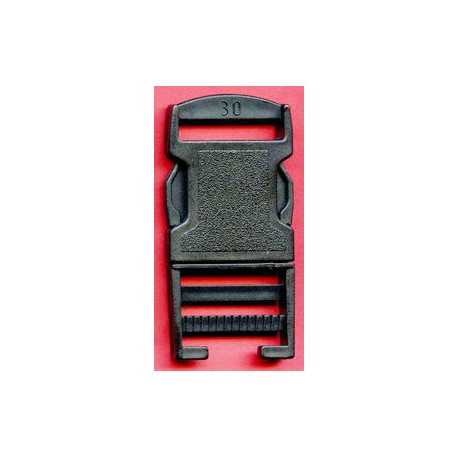 Plastic Single Adjustable Buckle 30 mm 30BIS black/1 pc.