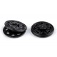 Plastic Sew-on Snap Fasteners 25 mm/black/1 pc.