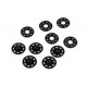 Plastic Sew-on Snap Fasteners 25 mm/black/1 pc.
