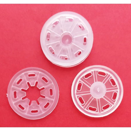 Plastic Sew-on Snap Fasteners 25 mm/black/1 pc.