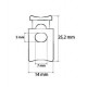 Plastic Stopper for Cord art. 131/black/1 pc.