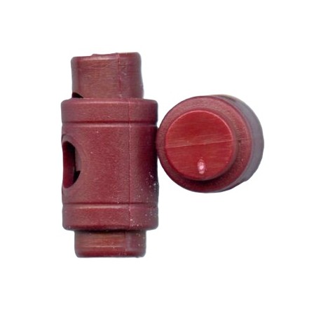 Plastic Stopper for Cord art. 048/bordeaux/1 pc.