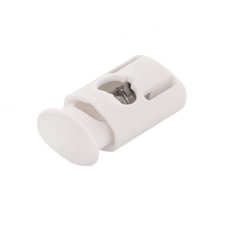 Plastic Stopper for Cord art. 133 white/1 pc.