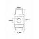 Plastic Stopper for Cord art.048/transparent/1 pc.