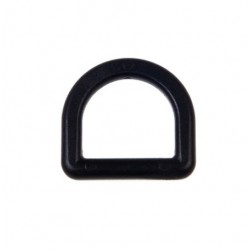 Plastikinis juodas 20x18 mm pusžiedis/1 vnt.