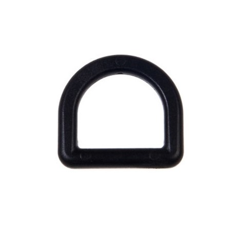 Plastikinis juodas 20x18 mm pusžiedis/1 vnt.