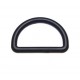 Plastic D-Ring 25x15x3.5 mm black /1 pc.