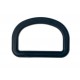 Plastic D-ring 32x19 mm black/1 pc.