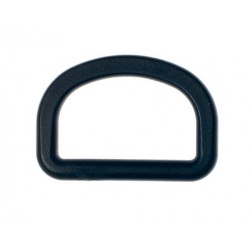 Plastikinis juodas 32x19 mm pusžiedis/1 vnt.