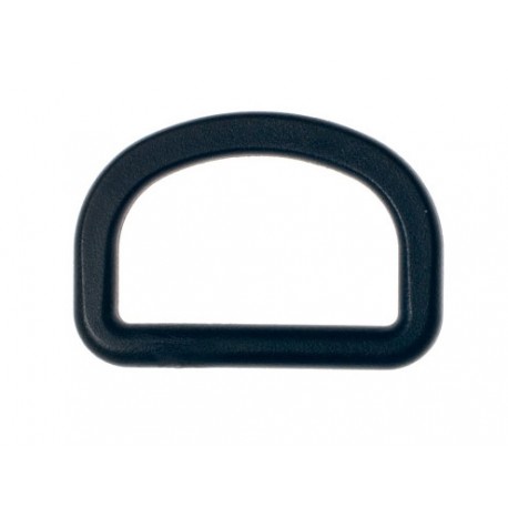 Plastikinis juodas 32x19 mm pusžiedis/1 vnt.