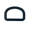 Plastic D-ring 32x19 mm black/1 pc.