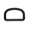 Plastic D-ring 38x20 mm black/1 pc.