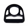 Plastic D-ring 38x47 mm black/1 pc.