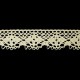 Cotton Lace Trim art.C-091/18mm, natural cotton/1 m