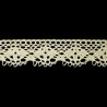 Cotton Lace Trim art.C-091/18mm, natural cotton/1 m