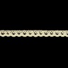Cotton Lace Trim 8mm art.S03, natural cotton/1 m