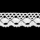 Cotton Lace Trim art.C136/32mm, white/1 m