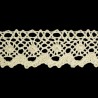Cotton Lace Trim art.S06/31mm, natural cotton/1 m