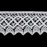 Cotton Lace Trim art.S10/55mm, white/1 m
