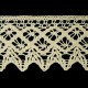 Cotton Lace Trim art.S10/55mm, natural cotton/1 m