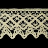 Cotton Lace Trim art.S10/55mm, natural cotton/1 m