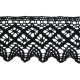 Cotton Lace Trim art.S10/55mm, black/1 m