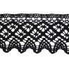 Cotton Lace Trim art.S10/55mm, black/1 m