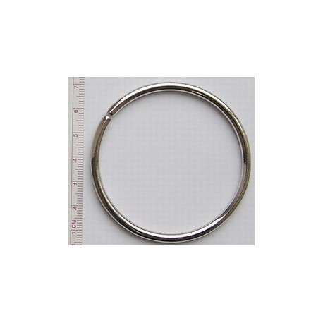 Metal O-ring of steel wire 60/4.0 mm nickel/1 pc.