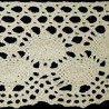 Cotton Lace Trim art.C214/67mm, natural cotton/1 m