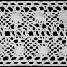 Cotton Lace Trim art.C218/80mm, white/1 m
