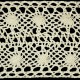Cotton Lace Trim art.C218/80mm, natural cotton/1 m