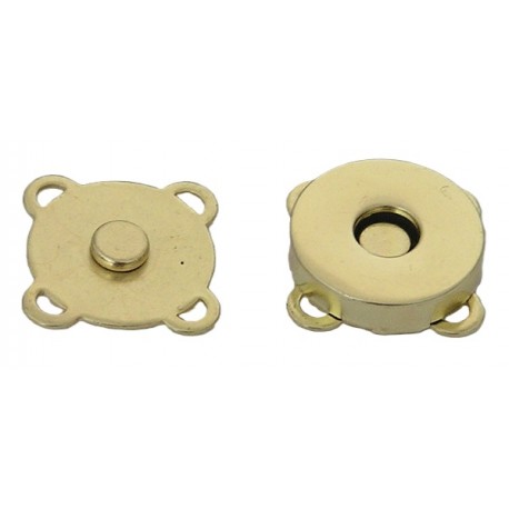 Užsegimas magnetinis prisiuvamas 18x4 mm/geltonas/1 vnt.