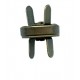 Magnetic Snap Fasteners 14 mm, old brass//1 pc.
