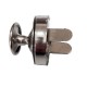 Magnetic Snap Fasteners 18 mm with 1 rivet, nickel/1 pc.