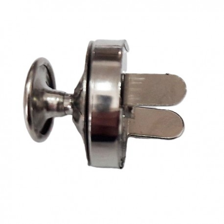 Magnetic Snap Fasteners 18 mm with 1 rivet, nickel/1 pc.