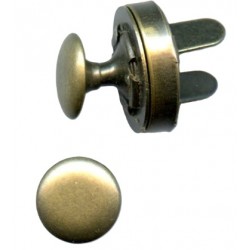 Užsegimas magnetinis 18 mm su 1 kniede/žalvaris/1 vnt.