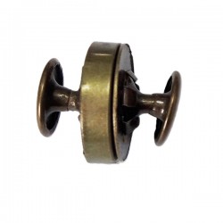 Užsegimas magnetinis 18 mm su 2 kniedėmis, žalvaris/1 vnt.