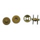 Magnetic Snap Fasteners 18 mm, old brass/1 pc.